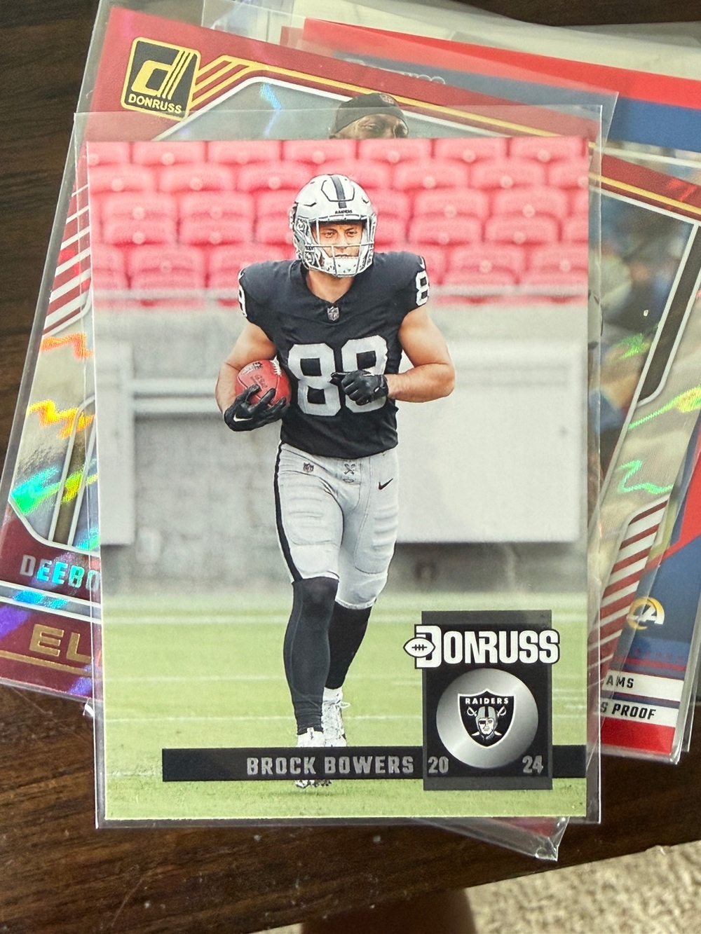 Russ Brock Bowers Trading Card - Black, White, Silver